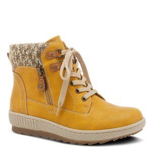 SPRING STEP RELIFE KARLENE BOOTIES MUSTARD